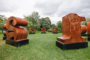 Robert Indiana, Waddington Custot, Frieze Sculpture, Regent's Park, London (3 July–6 October 2019). Courtesy Ocula. Photo: Charles Roussel.